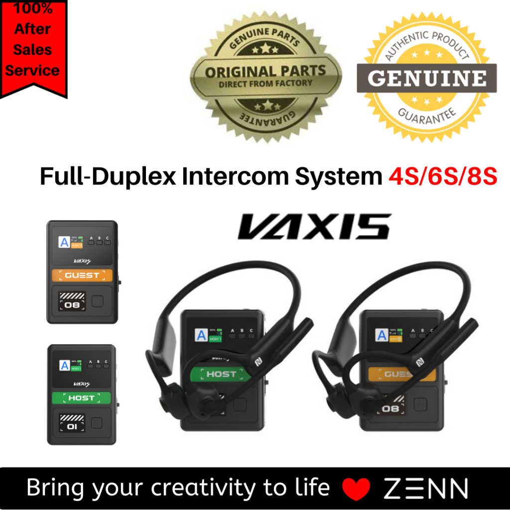 Vaxis Litecomm V1 Full-duplex Wireless Intercom System