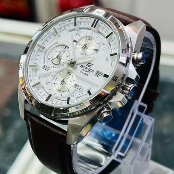 Jam tangan casio edifice cheap chronograph wr100m