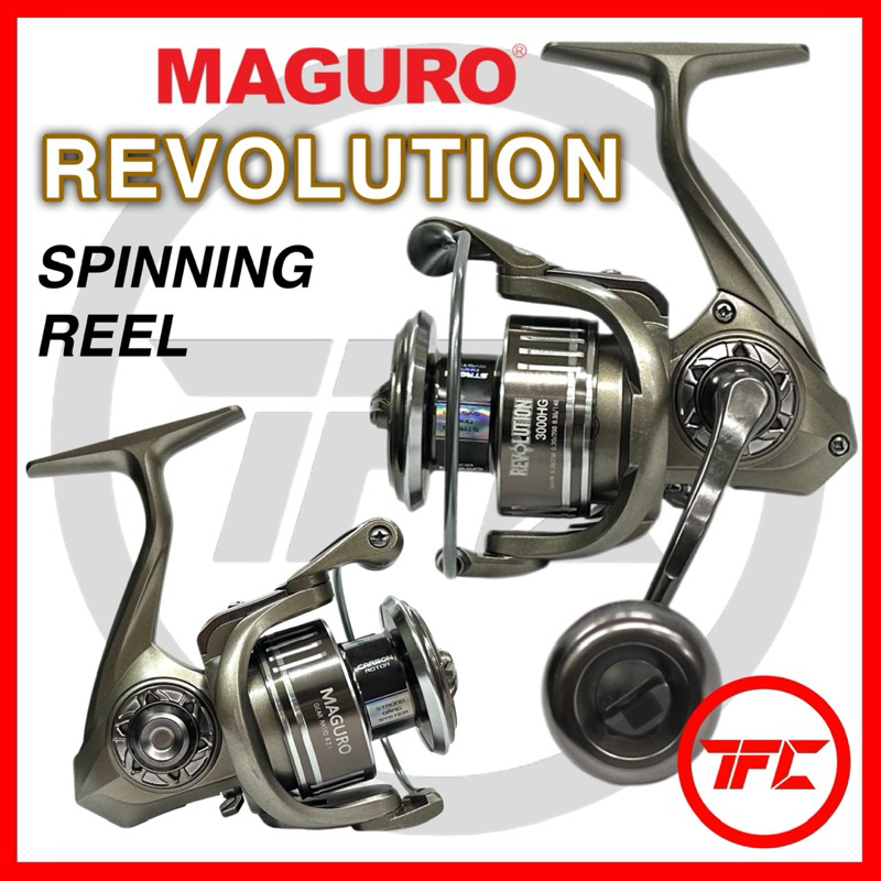 2024 New MAGURO REVOLUTION Spinning Fishing Reel PG HG Screw In Handle FW  SW Cast Jigging Bottom