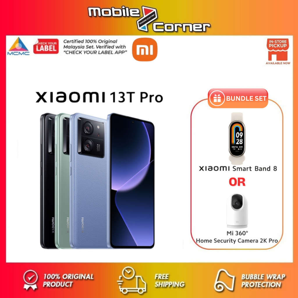 Xiaomi 13T 5G (8GB/256GB) (12GB/256GB) Original Xiaomi Malaysia Set