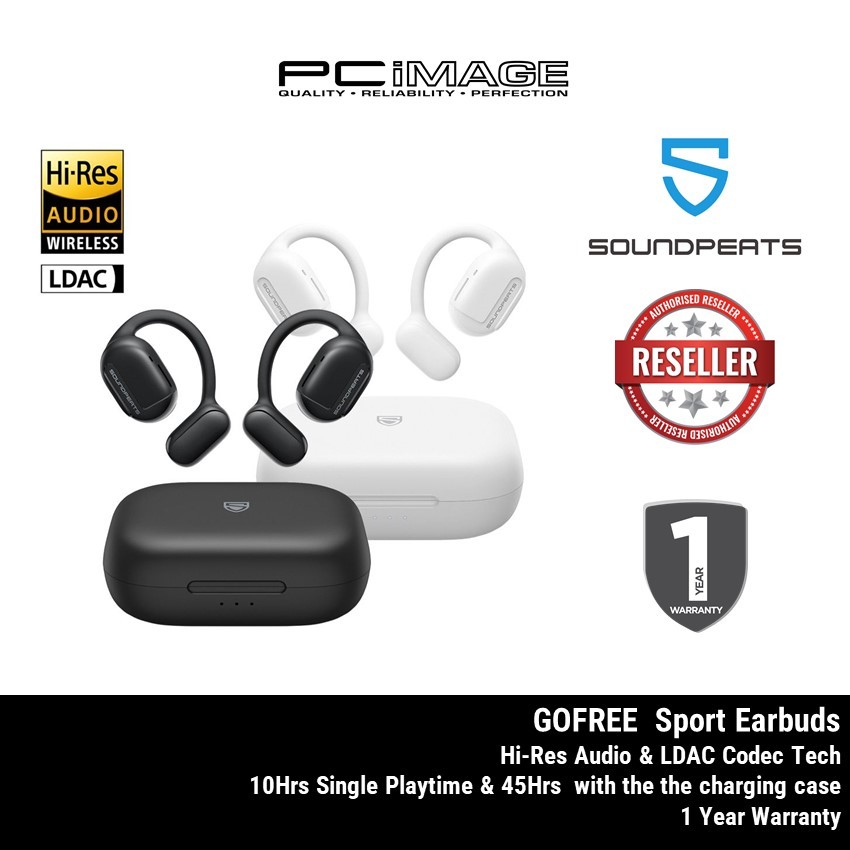 SOUNDPEATS GOFREE BLUETOOTH 5.3 OPEN EAR EXTREME COMFORT SPORT TRUE  WIRELESS EARBUDS