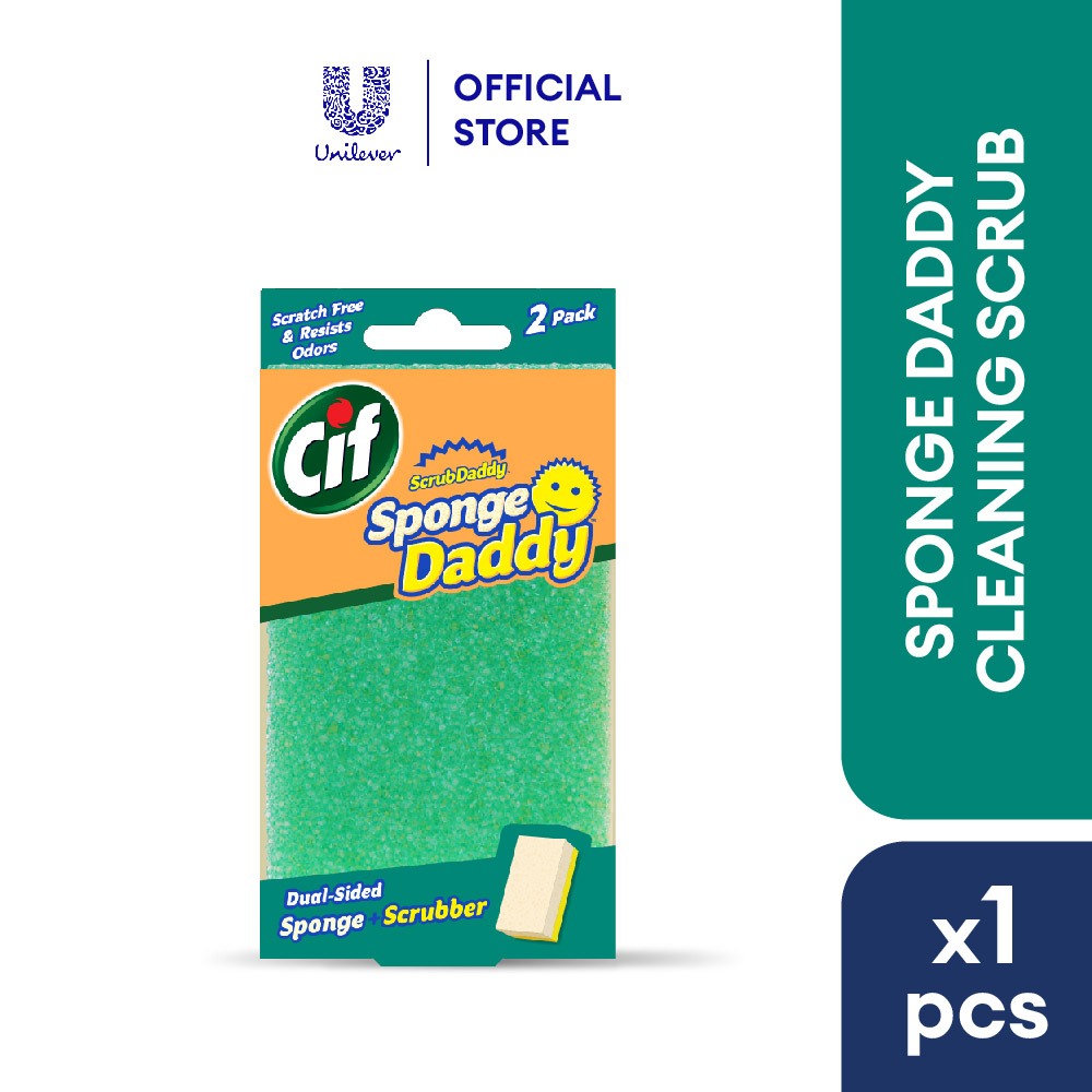 CIF, Cif Sponge Daddy Sponge + Scrubber 2Pcs