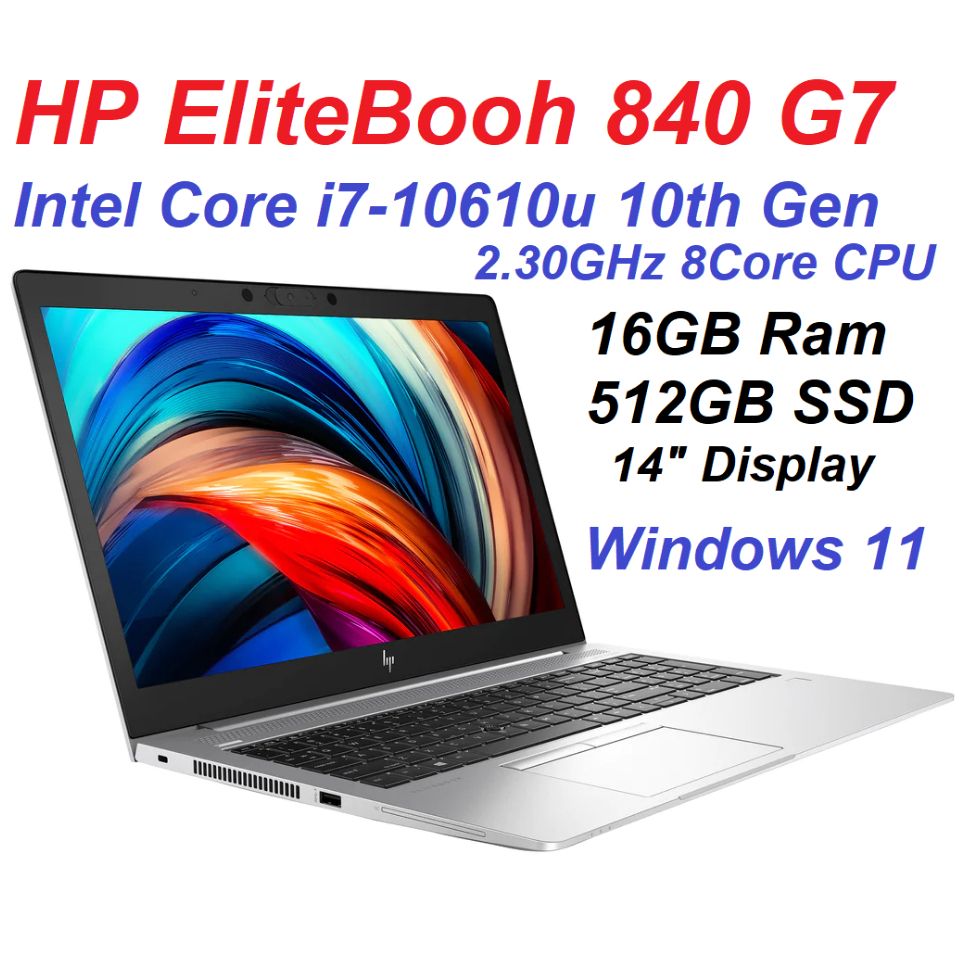 HP EliteBook 840 G5 Refurbished Laptop 14 Touch Screen Intel Core
