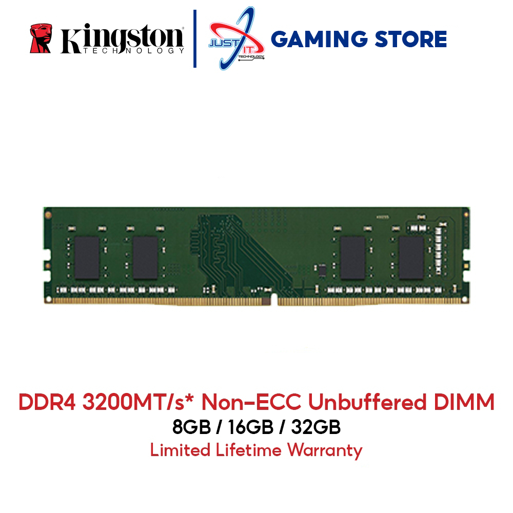 Kingston Memory: DDR4 3200MT/s Non-ECC Unbuffered DIMM - Kingston