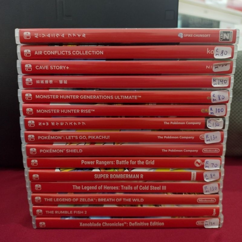 Used switch with sale games