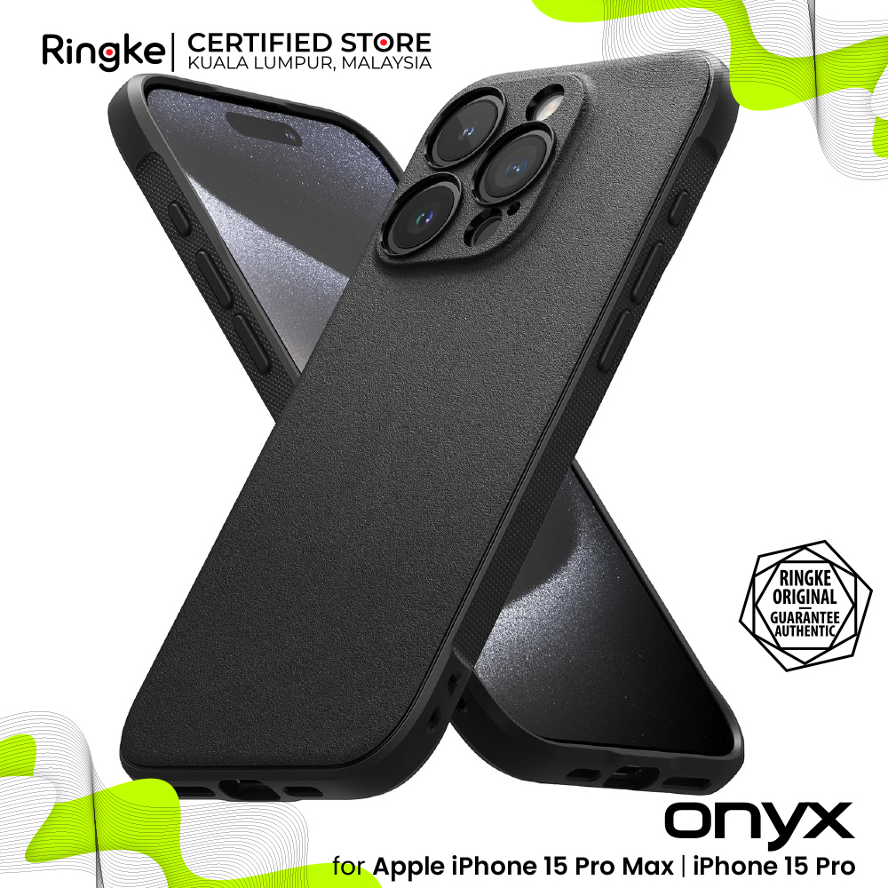 Ringke Onyx Case Compatible with iPhone 13 Pro Max, Tough Rugged TPU Heavy Duty Protective Cover - Black