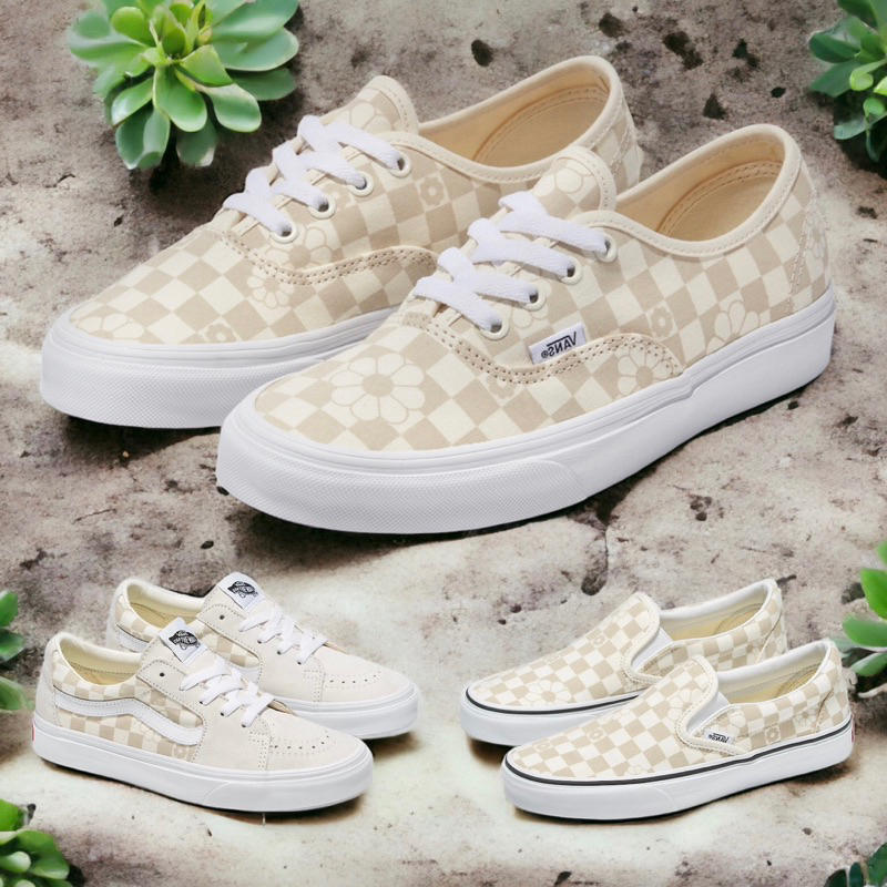 READYSTOCK ORIGINALS VANS FLORAL CHECKERBOARD MARSHMELLOW COLLECTIONS Shopee Malaysia