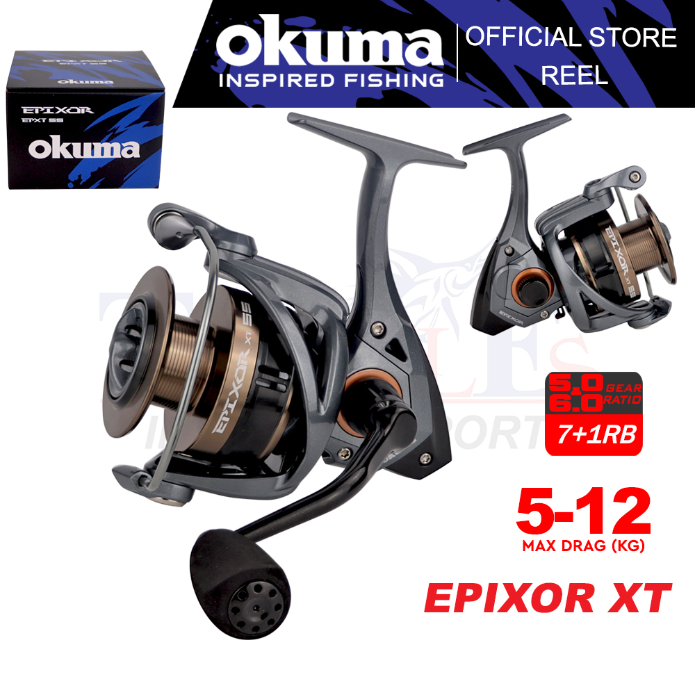 Okuma Epixor EPXT Spinning Fishing Reel Max Drag (5kg - 12kg) Mesin Pancing