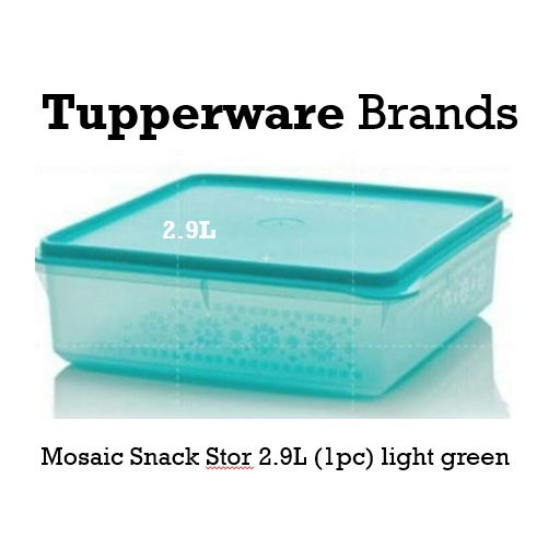Tupperware Cool N Fresh Plastic Container (White, Green, Pink, 490ml ) - 4 PC Each