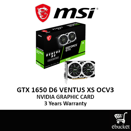 Msi geforce gtx 1650 online d6 ventus xs oc