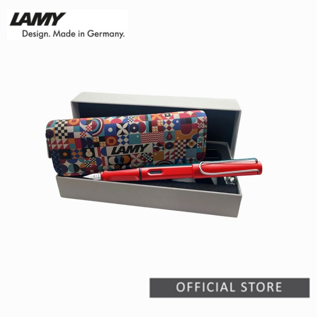 Lamy Safari Blue Fountain pen + pouch