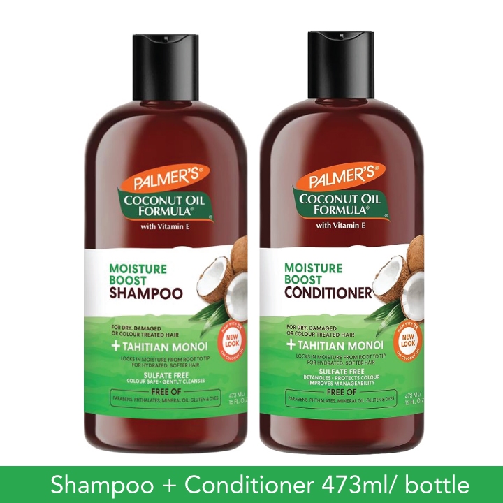 PALMER'S Coconut Oil Hair Shampoo 473ml & Conditioner_473ml (2 items in 1  bundle)