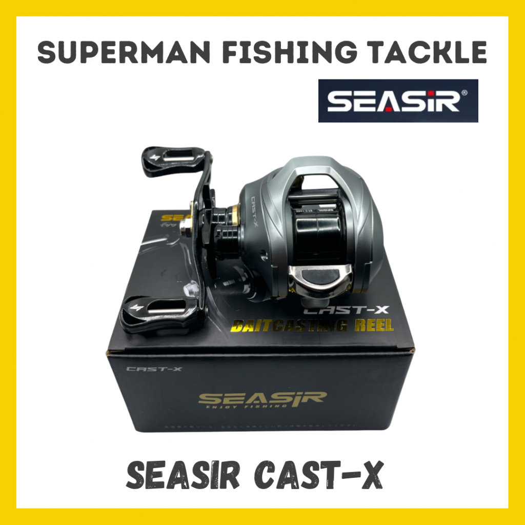 Seasir Cast X & SEASIR CAST XZ SEASIR CAST-X Z Baitcasting Reel Mesin  Casting Ade Drag Clicker Full Body Metal