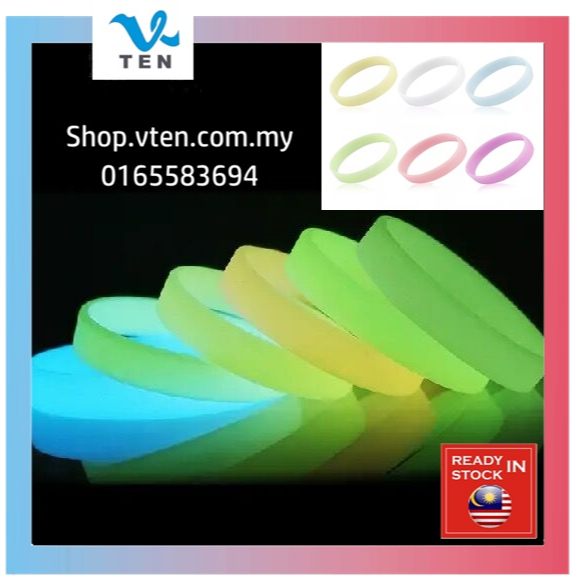 Glow in Dark Silicone Wristbands