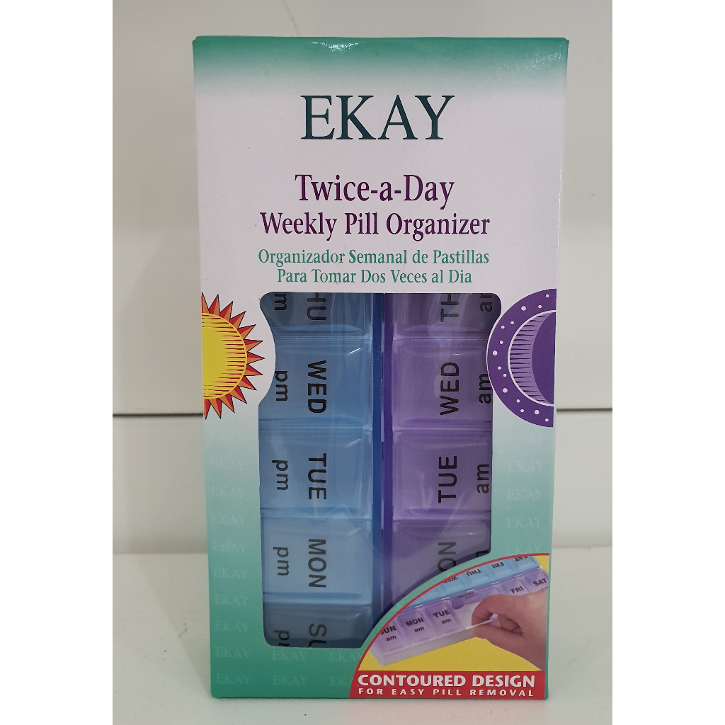 Apex Weekly Twice-A-Day Pill Organizer