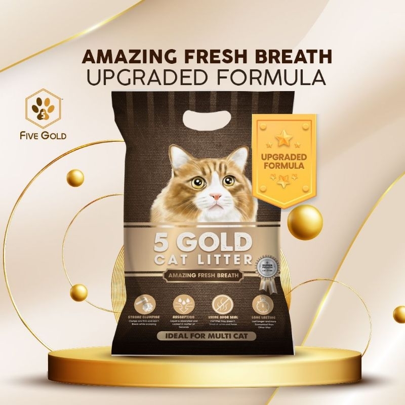 Cat Litter 5 Gold Upgraded Amazing