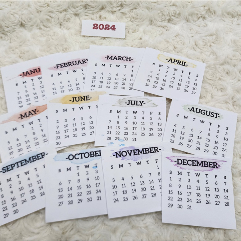 Calendar 2024 Mini Sticker Set