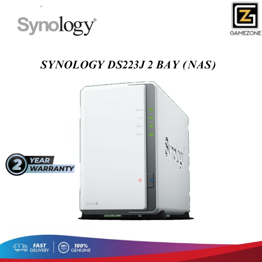 Synology DS223 2 BAY NAS Network Storage Enclosure with Realtek RTD1619B  4-core 1.7 GHz CPU for Home and Small Office - AliExpress