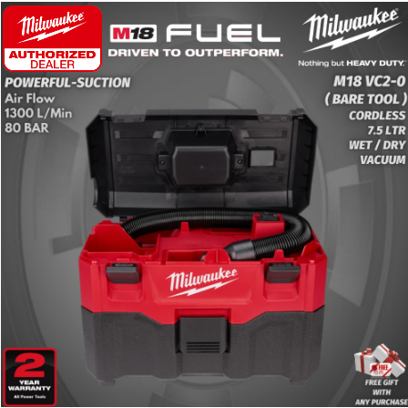 Milwaukee m18 2025 vacuum warranty