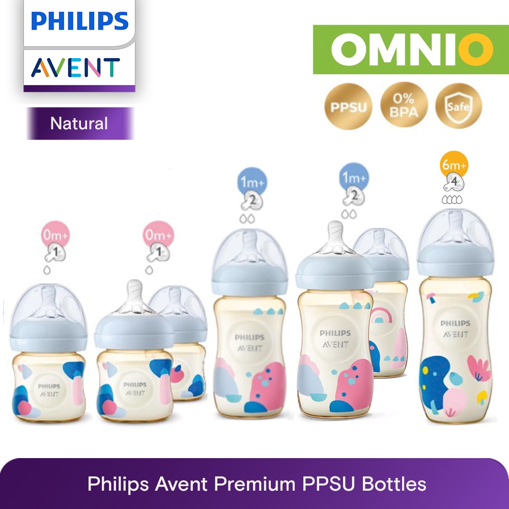 Philips Avent Natural Response Baby Bottle 0m+ 125ml x2 (4 oz x2)