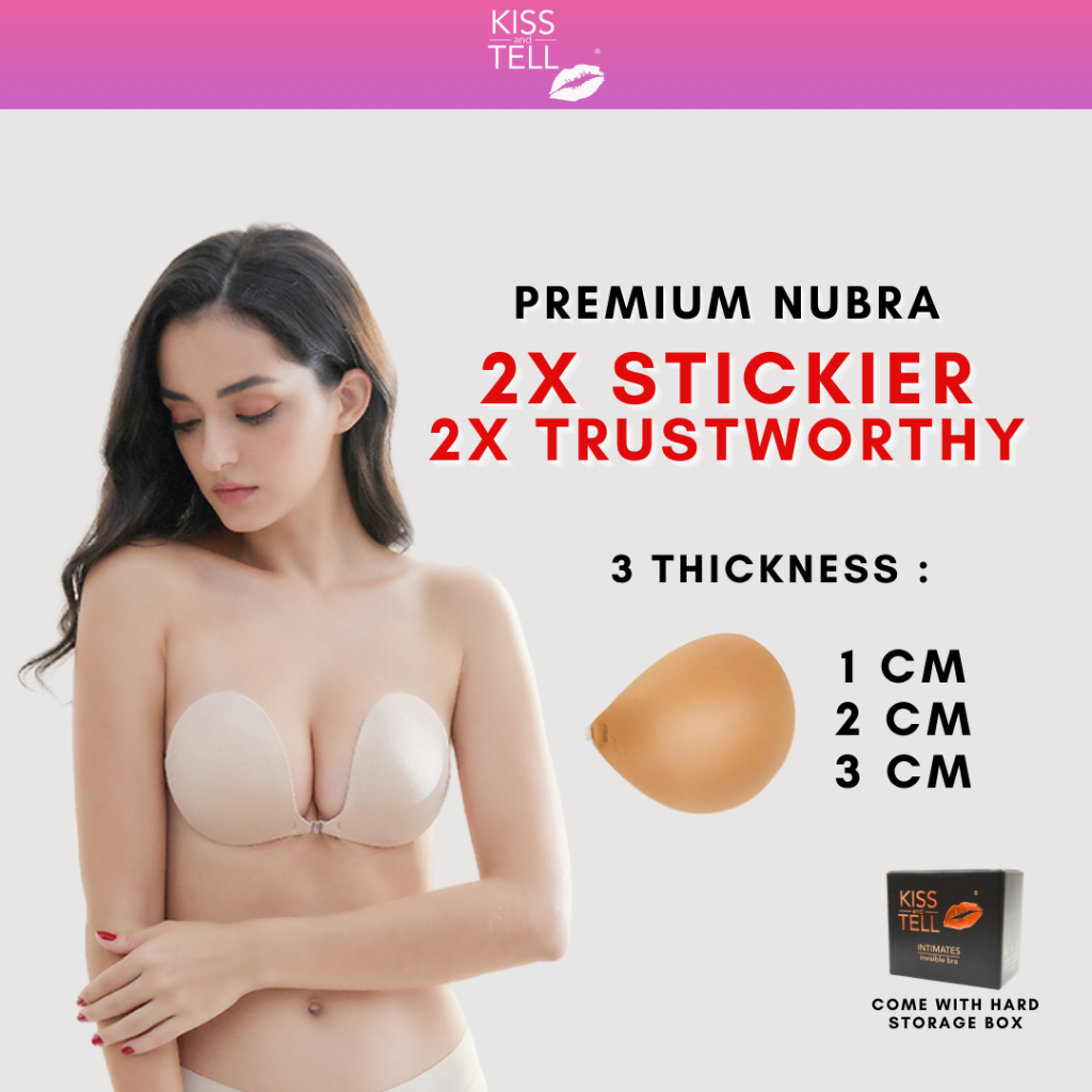 NuBra, Intimates & Sleepwear, Nubra C Cup Adhesive Backless Bra Nude  Strapless
