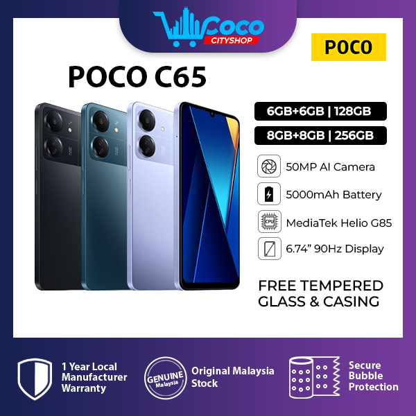 Poco C65 8GB+256GB (1Year Warranty By Xiaomi Malaysia)