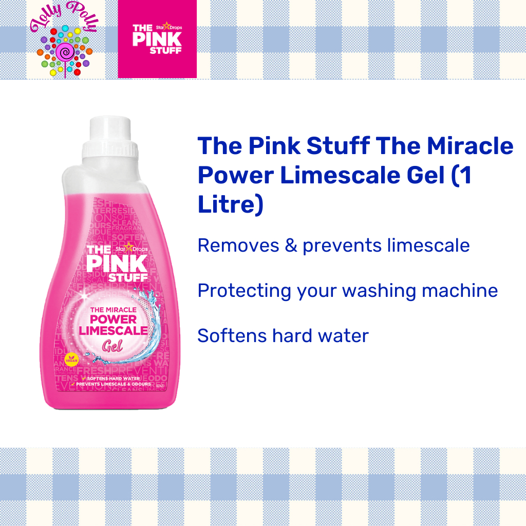 The Pink Stuff The Miracle Power Limescale Gel for Washing Machine 1L