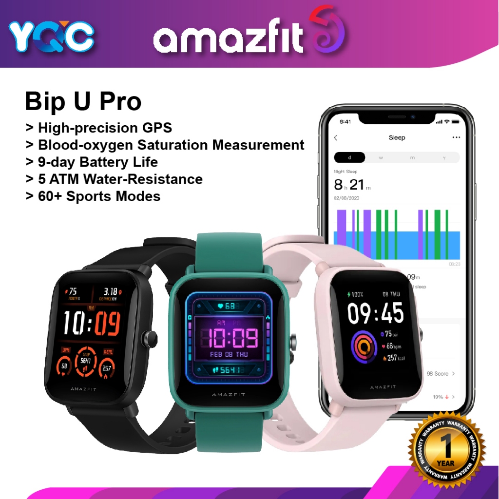 Amazfit cheap bip screens