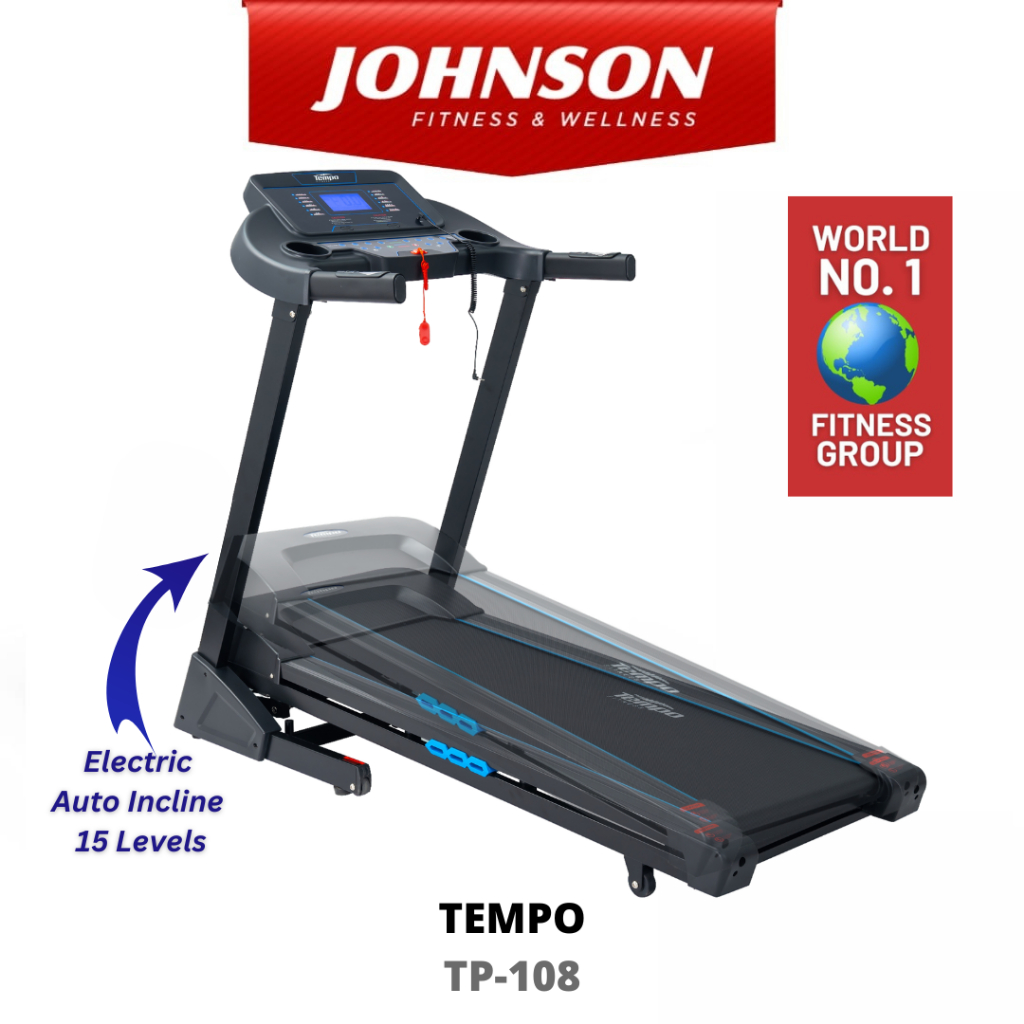 Johnson Fitness Tempo TP 108 Treadmill 10 Years Warranty On Drive Motor Shopee Malaysia