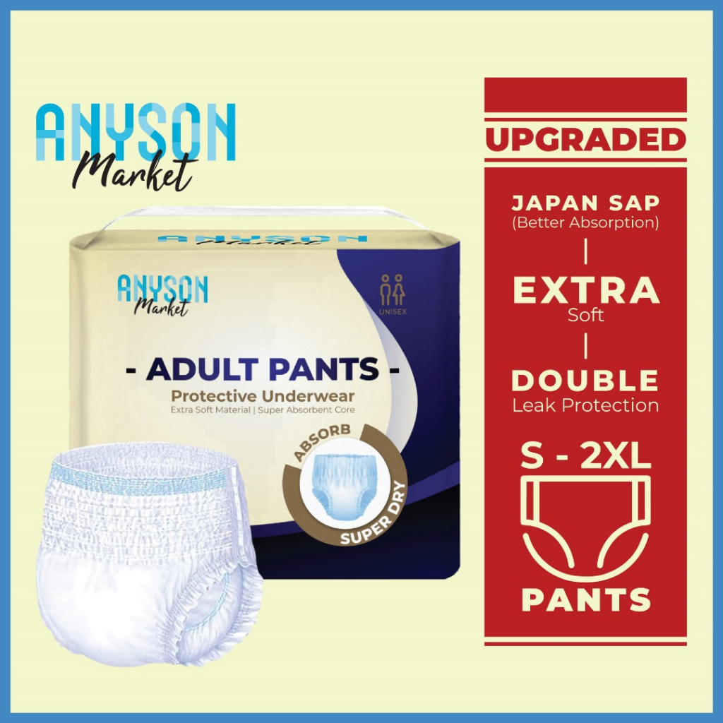 ANYSON MARKET Overnight Soft Breathable Adult Diaper Pants - S / M