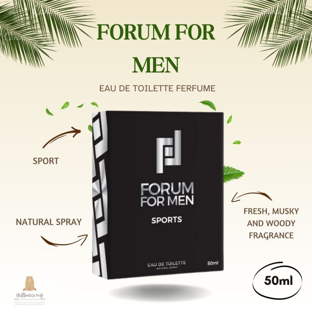 Forum For Men Eau De Toilette Perfume Thrust or Sports 50ml