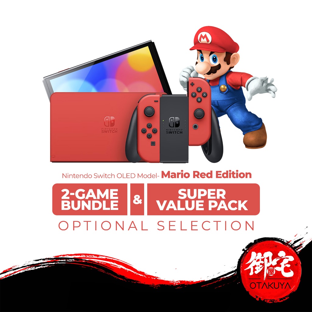 Nintendo Switch - OLED Model - Mario Red Edition Bundle