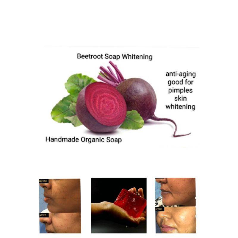 Beetroot Soap Whitening homemade Shopee Malaysia