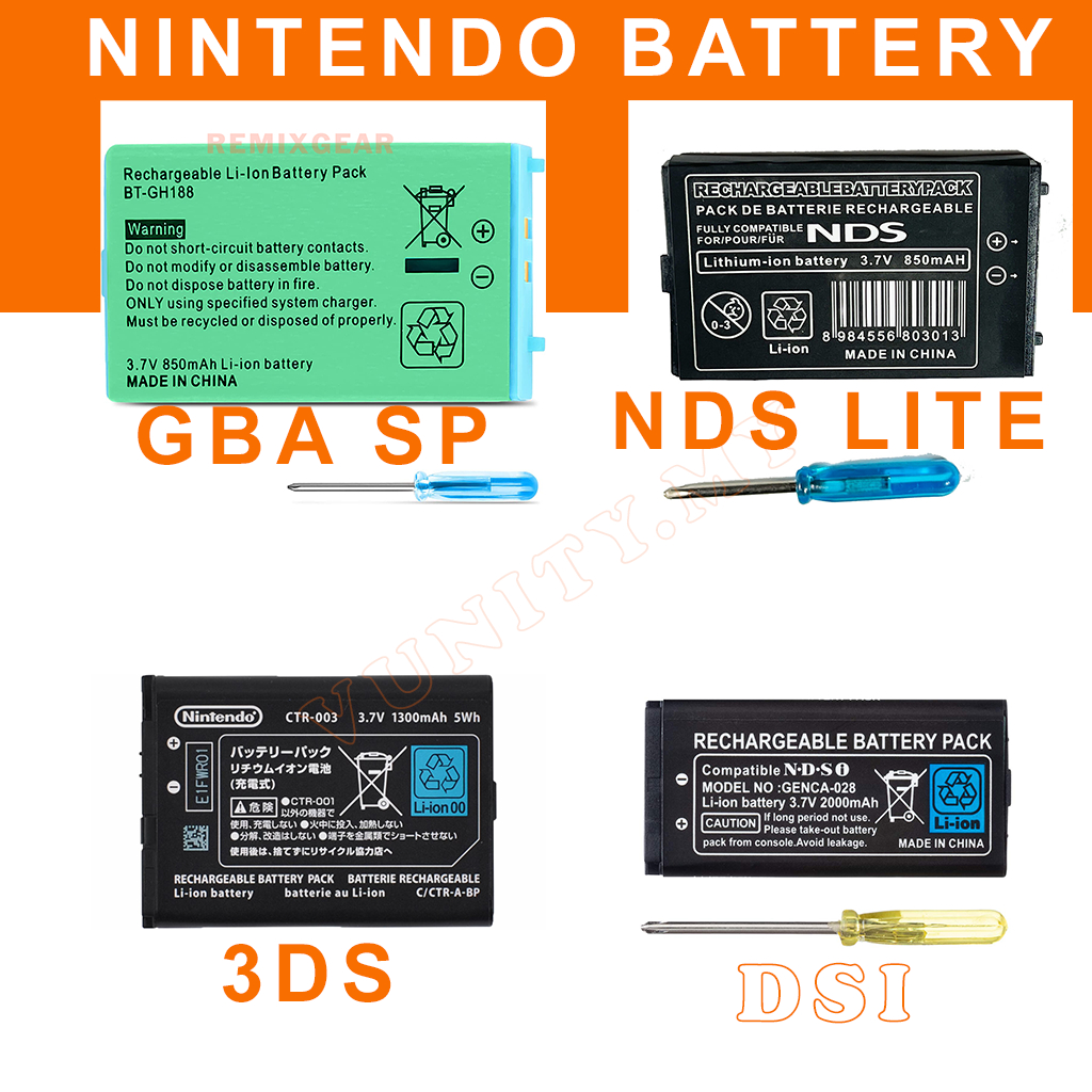 CTR-003 Battery 1300mAh/5Wh 3.7v Nintendo switch ns pro wiiu wiiu