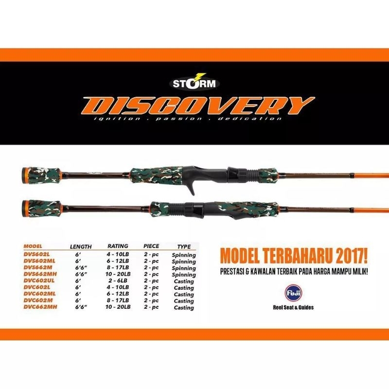 17Storm Discovery UL Casting Rod (free gift 🎁 2 pcs)