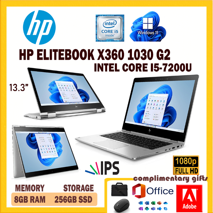 HP ELITEBOOK X360 1030 G2 ULTRABOOK TOUCHSCREEN CORE I5 7TH GEN