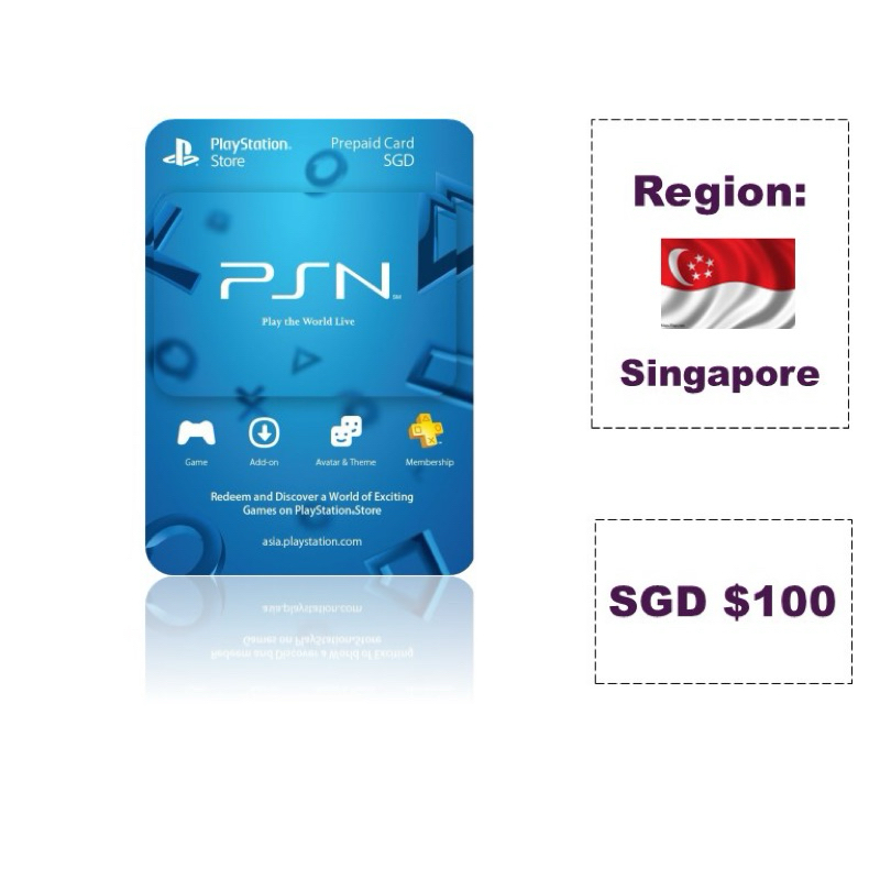 PSN Singapore Wallet Game Card SG PlayStation Game PlayStation 15