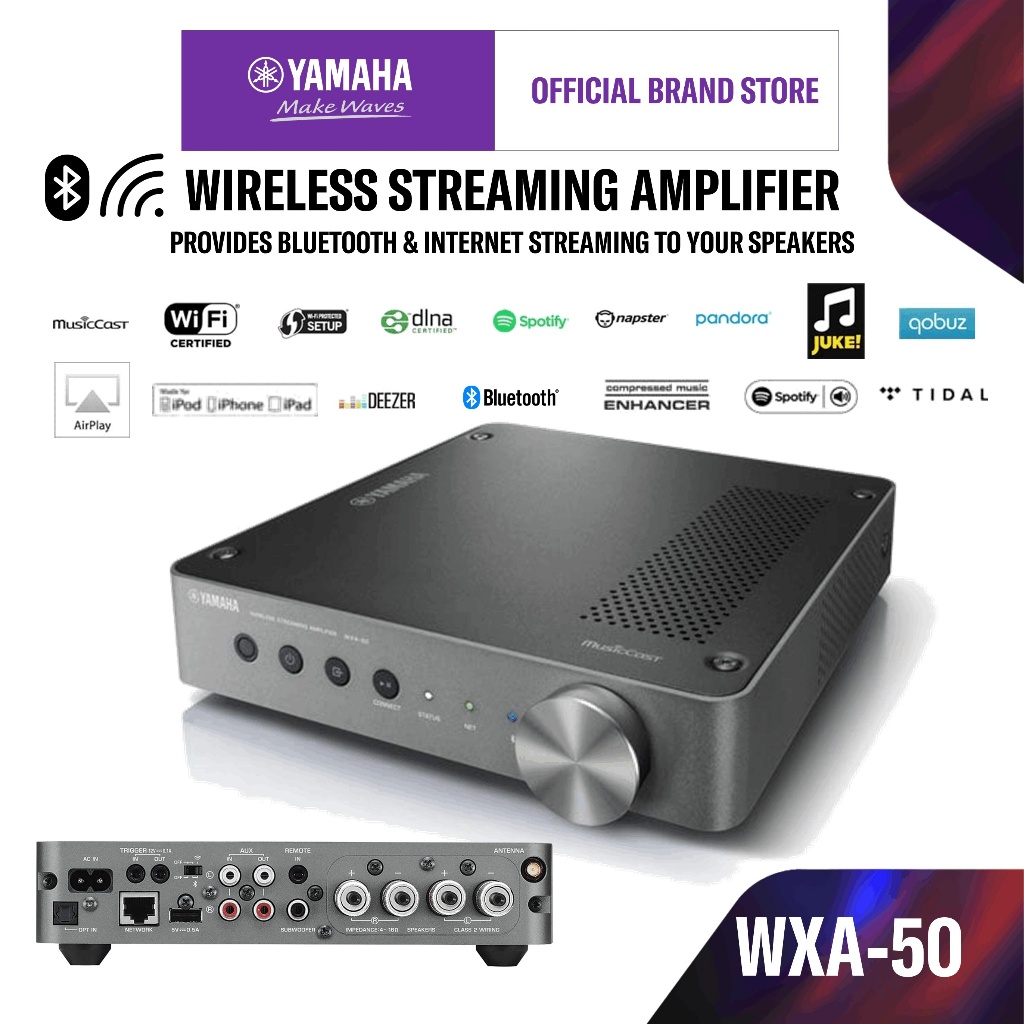 Yamaha Wireless Streaming Powered Amplifier WXA-50 MusicCast Ready