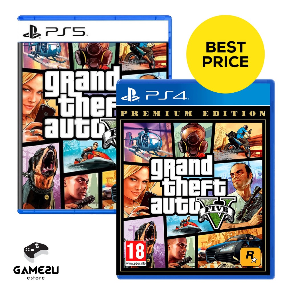 READY STOCK) PS4 PS5 Grand Theft Auto V (GTA 5) - Premium Edition