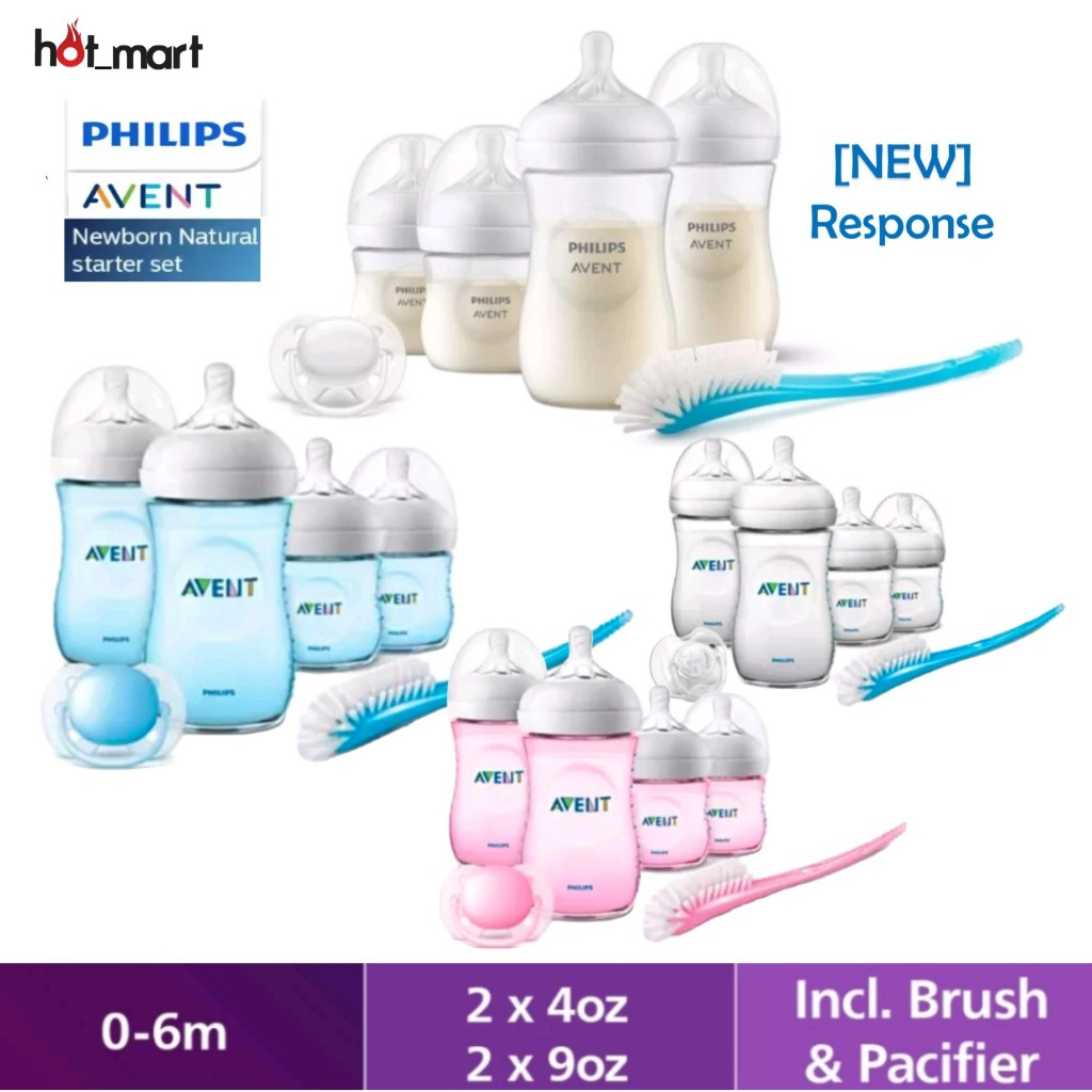 Avent blue best sale bottles starter kit