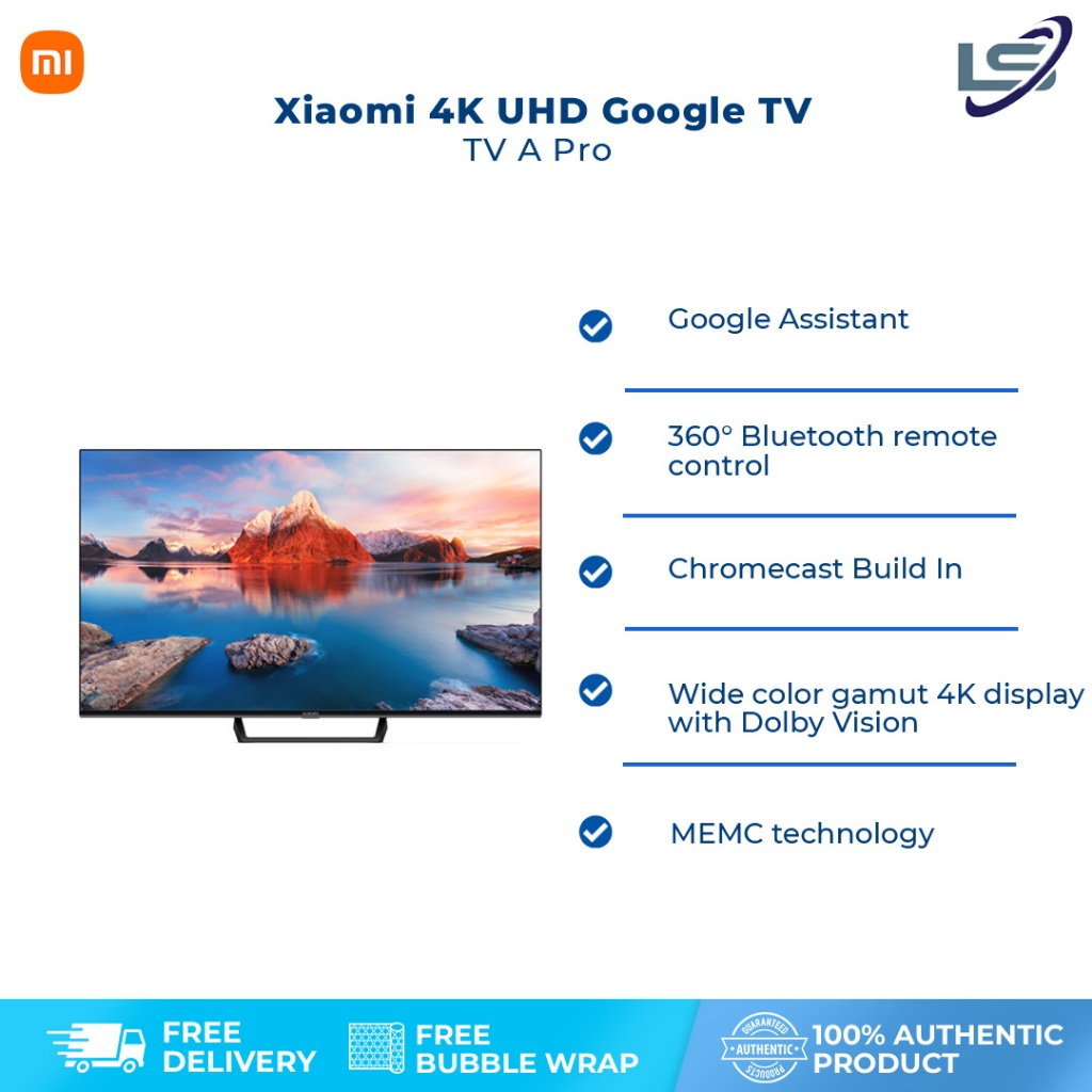 XIAOMI TV A PRO 55 LED UHD 4K SMART GOOGLE TV