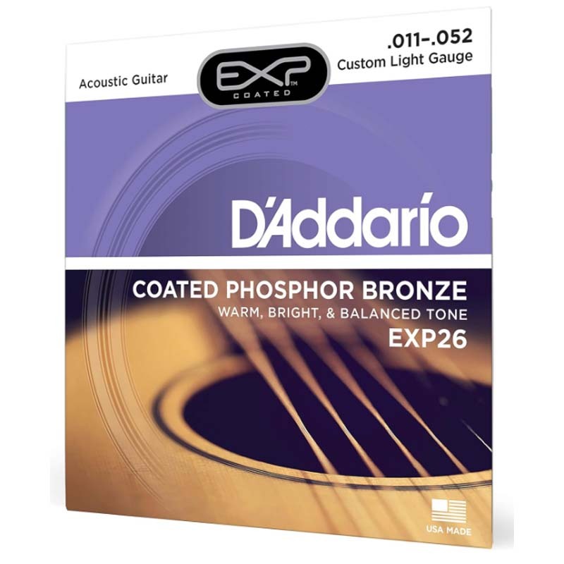 D Addario EXP16 EXP15 EXP26 Coated Phosphor Bronze Acoustic Guitar