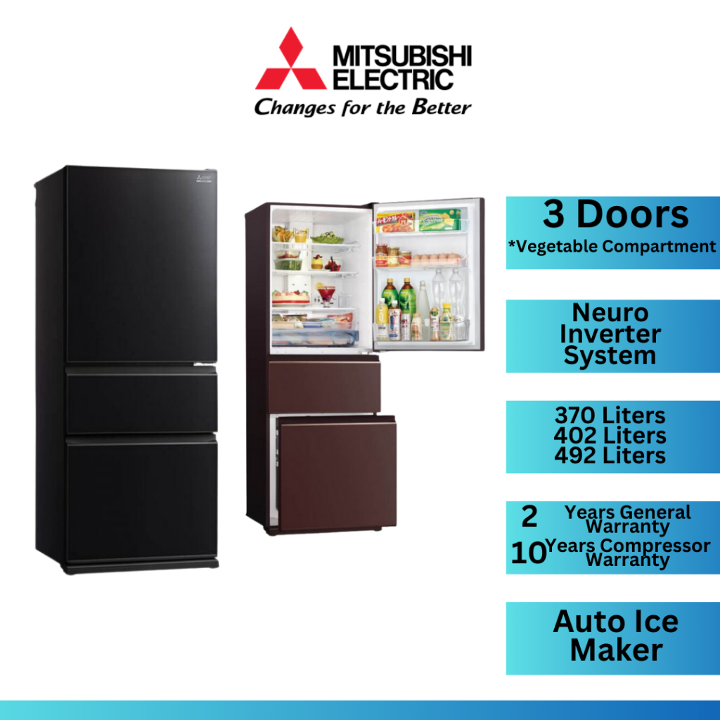 Mitsubishi 492 deals litre fridge