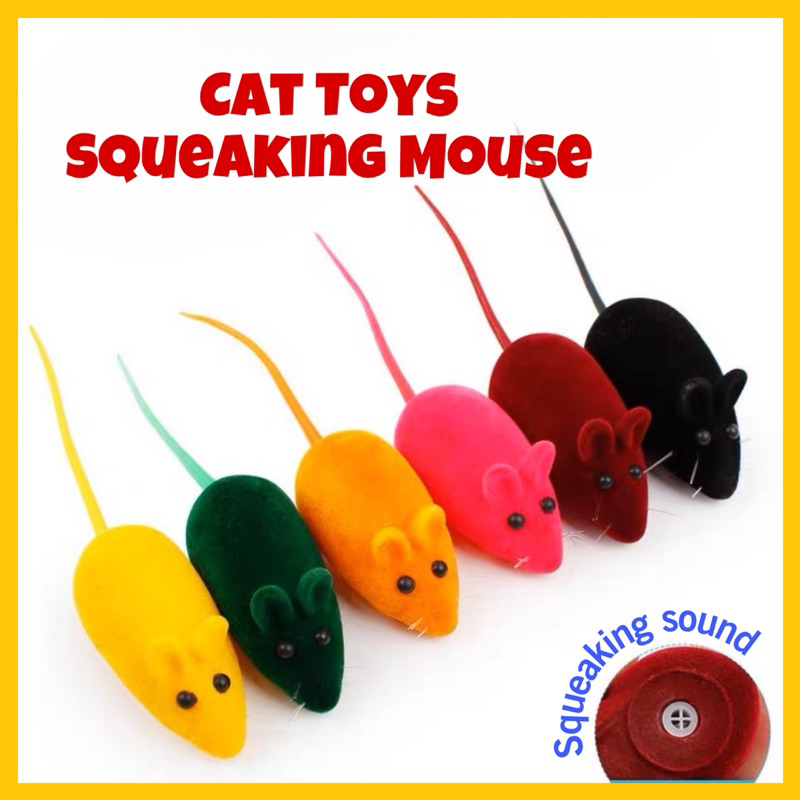 Rubber mouse cat store toy