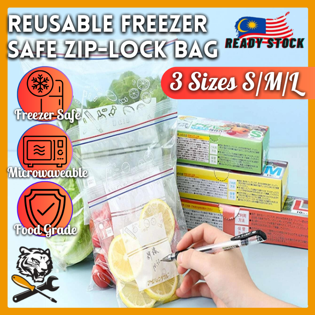 Zipper Bags 15pcs 25pcs 30pcs Resealable Zip Bag Lock for Food