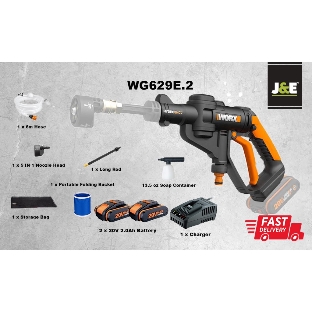 Worx wg629e hydroshot hot sale