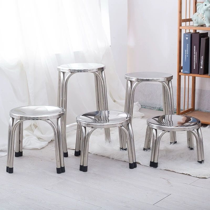 Steel deals round chair