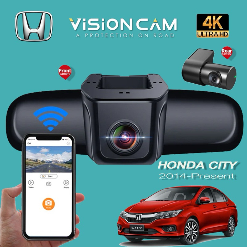 For Toyota Alphard / Vellfire Front and Rear 4K Dash Cam for Car Camera  Recorder Dashcam WIFI Car Dvr Recording Devices