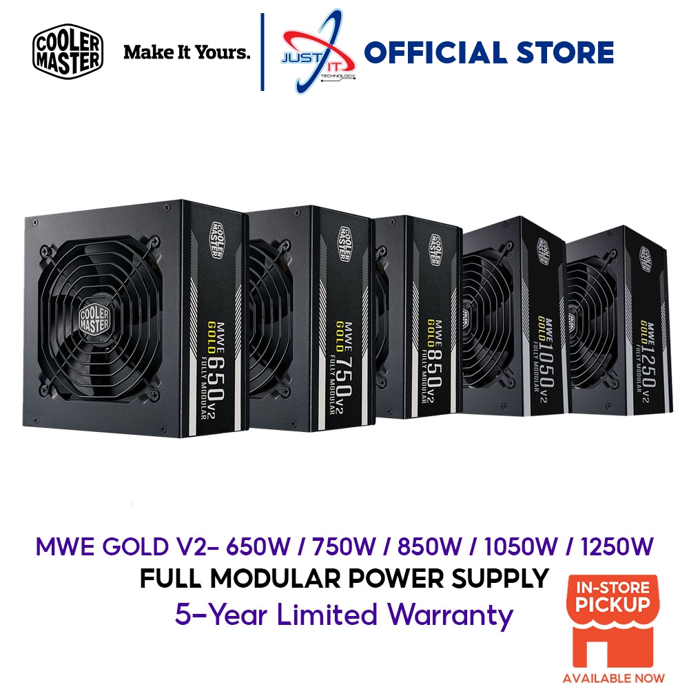 COOLER MASTER MWE 850 / 750 / 650 80 Plus Gold V2 850w / 750w