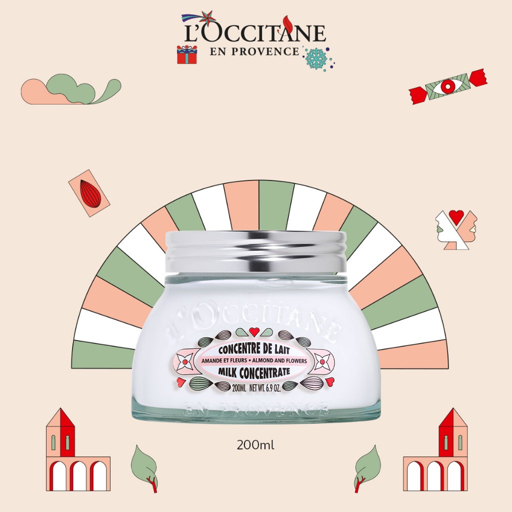 L'Occitane Almond & Flowers Milk Concentrate (200ml) | Shopee Malaysia